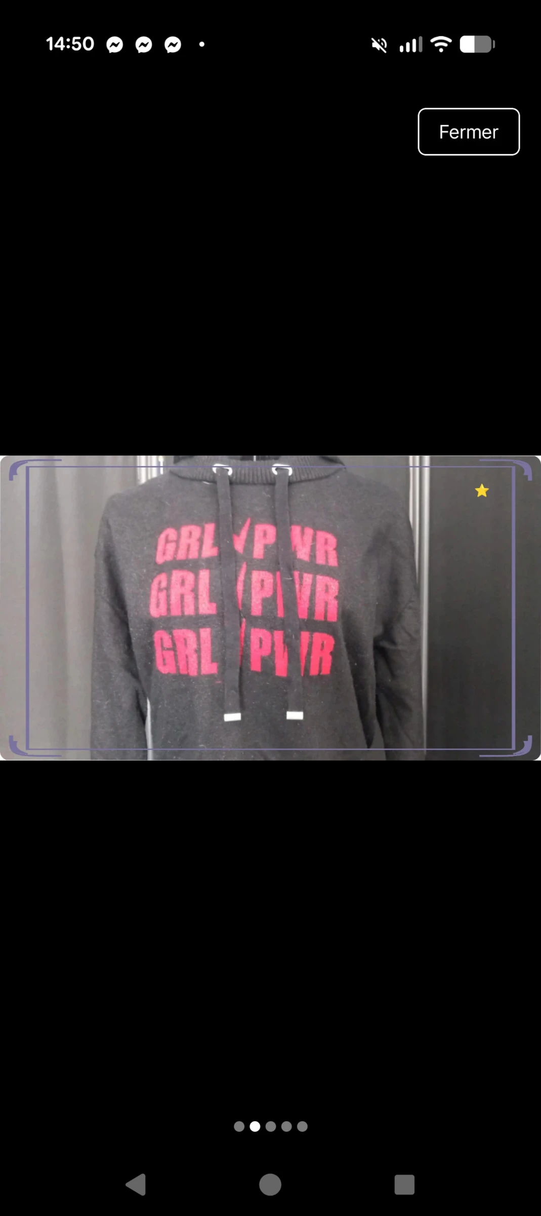 Pull à capuche noir grl pwr Liberto - Taille S (Très bon état) – photo 2